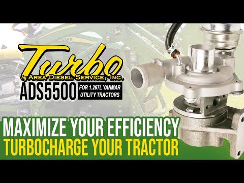 How to Turbocharge 1025R 2025R John Deere - ADS5500 Turbo Kit from @Area Diesel Service