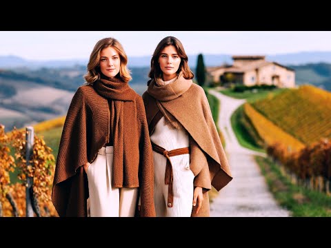Chic Italian Fall Fashion | Cozy Cashmere Outfits, Camel Coats & Tuscan Light