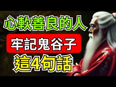 鬼谷子：心軟之人皆是無福之命！如果你也是心軟善良之人，不妨記住這4句話，好運一天比一天多 | 智慧之海 | 智慧 人生 哲學
