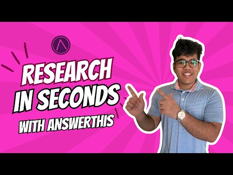 AnswerThis: The Fastest Way to Do Research (Save Time!)