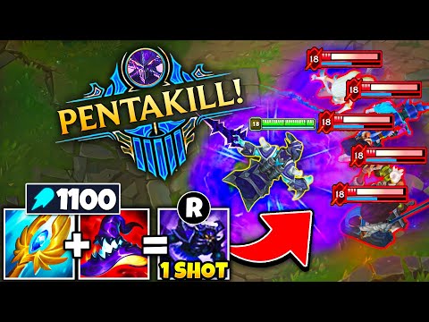WHEN KASSADIN HITS LATE GAME, YOU MIGHT AS WELL JUST FF! (1100 AP, 1V5 PENTAKILL)