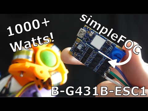 Sensorless FOC For Precise BLDC Motor Control | B-G431B-ESC1 | simpleFOC | Field Oriented Control