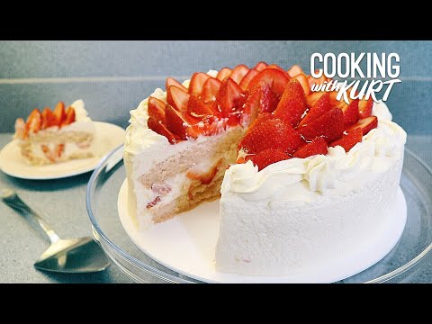 Vizco's Strawberry Shortcake: Whipped Cream, Fresh Strawberries & Gelatin Glaze | Cooking with Kurt