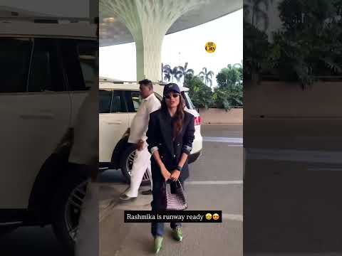 Pretty as always 🤩🤩 Rashmika Mandanna where are you off to now ✈️✈️