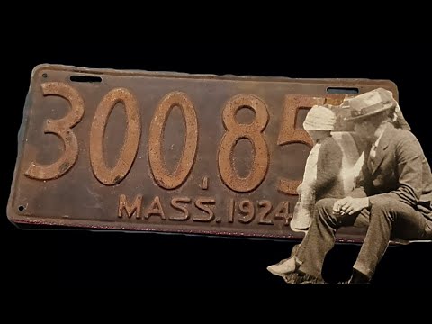This 1924 Massachusetts Plate Was Blackened Beyond Recognition… Until Now