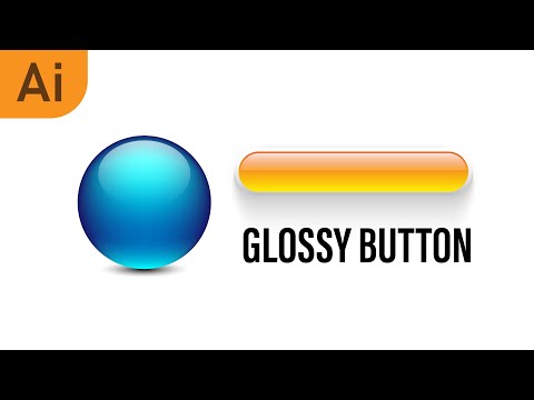 Glossy Button and Shadow | Illustrator Tutorial