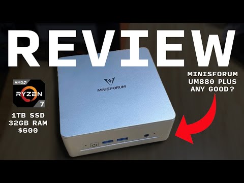 A Powerhouse PC for under $600?! MINISFORUM UM880 Plus Mini PC - Ryzen 7, 1TB SSD, 32GB RAM!