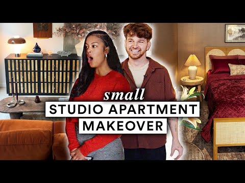 *EXTREME* 485 Sq ft STUDIO APARTMENT Makeover (Rental Friendly)