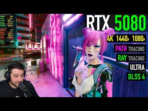 RTX 5080 - Cyberpunk 2077 - Ultra, Ray Tracing & Path Tracing Tested!