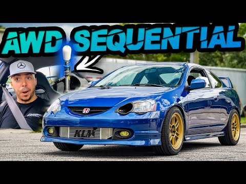 AWD Sequential RSX Shifts INSANELY FAST - Perfectly Brutal Pulls! (Turbo Honda K20) - Ep.9