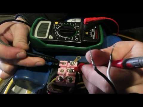 Подключение однофазного двигателя с центробежным выключателем.