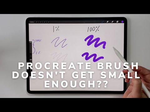 SOLVED: My Procreate brush doesn't get small (or big) enough