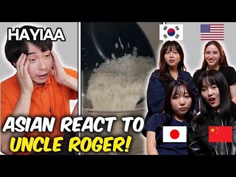 Asian And American Girl React to 'Uncle Roger gets upset after watching the egg fried rice video'
