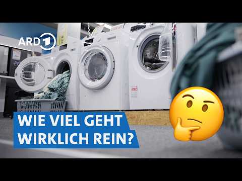 Waschmaschinen im Vergleich: Fassungsvermögen & Energieeffizienz – was stimmt? | Marktcheck SWR
