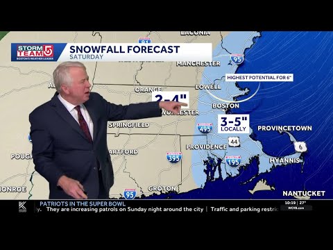 Video: Snow, then serious cold for Super Bowl weekend