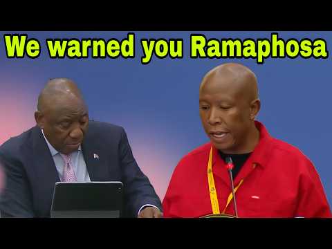 Julius Malema SONA Debate: We warned you Ramaphosa, now you a failure.