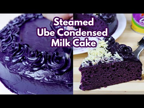 Ube Cake (Steamed Ube Condensed Cake with Ube Yema Frosting) (NO OVEN NEEDED)