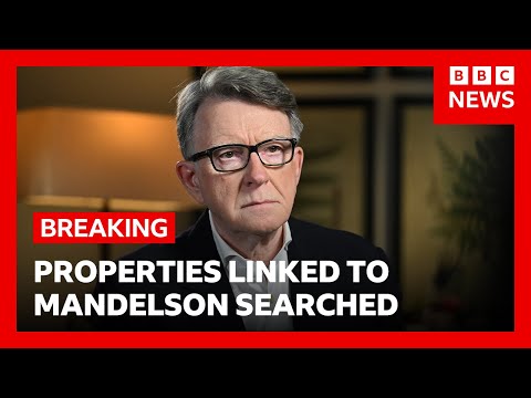 Police searching two properties linked to Peter Mandelson over Epstein investigation | BBC News