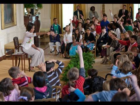 First Lady Michelle Obama Q&A with Children