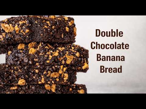 Rich Double Chocolate Banana Bread (No Mixer!) | Extra Moist, Easy & Fail-Proof
