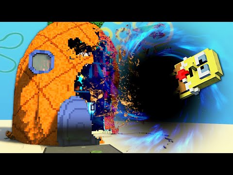 BLACK HOLE DESTROYS SPONGEBOB! (Teardown)