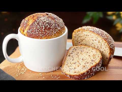 🍞 3 Healthy Mug Bread Recipes in 5 Minutes! Gluten, Flour, and Sugar-Free!