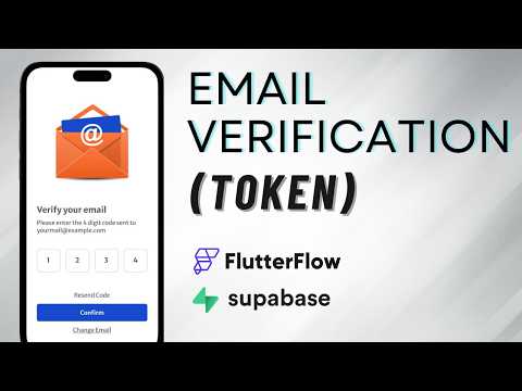 Updated! Email Verification with Token in FlutterFlow and Supabase