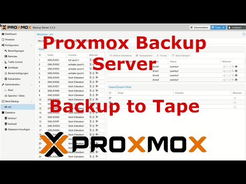 Proxmox VE / PBS Backup to Tape Library