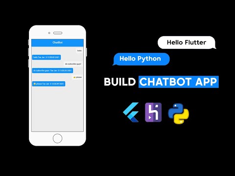 ChatBot App In Flutter | Python Backend With Flutter | Heroku Server (Full Explanation)
