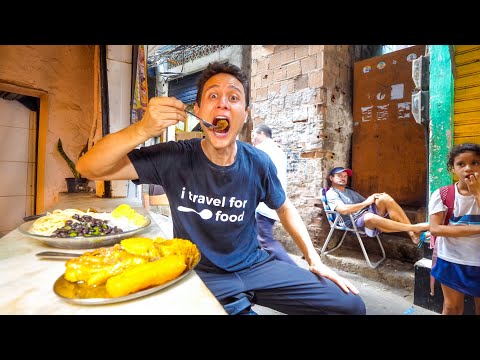 Inside FAVELAS of Rio de Janeiro - BRAZILIAN FOOD TOUR + National Dish of Brazil!