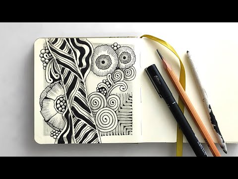 Creative Zentangle Art Project | Step-by-Step Relaxing Zentangle Drawing Tutorial