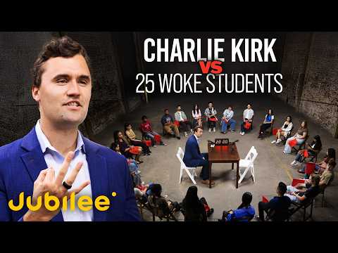 1 Conservative vs 25 Liberal College Students (Feat. Charlie Kirk) | Surrounded