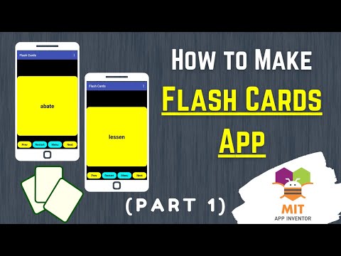 App Inventor Flashcard Tutorial (Part 1) | Flashcard Tutorial MIT App Inventor | Flashcard Tutorial