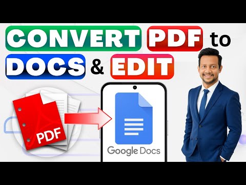 ✅ Convert & Edit PDF in Google Docs on Mobile | Full Guide to PDF to Google Docs in Phone