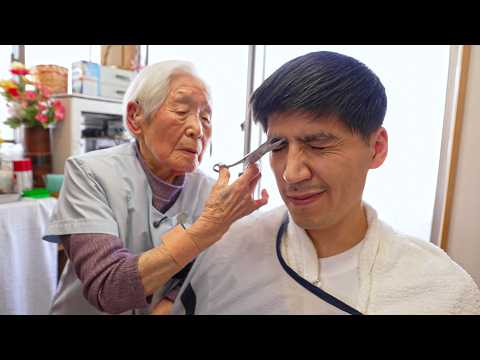 💈(ASMR) World’s Oldest Barber – 108-Year-Old Japanese Female Barber Still Going Strong