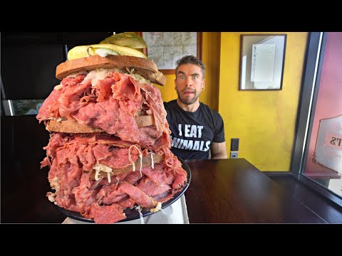 THE WORLD'S BIGGEST REUBEN SANDWICH CHALLENGE | Joel Hansen
