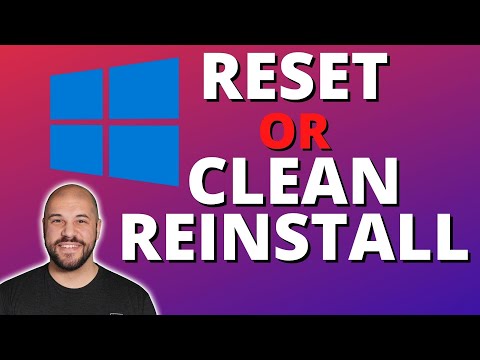 How to RESET Or Do A CLEAN REINSTALL of Windows!