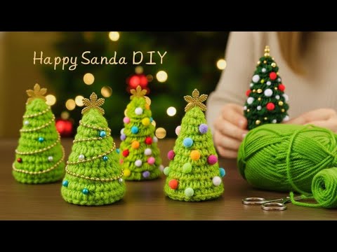 🎄I Make a LOT of Them Every Day and Sell Them All - Easy Yarn Christmas Trees That Everyone Loves !