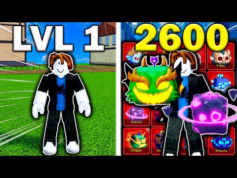 Noob To Max COLLECTING EVERY FRUIT In Blox Fruits