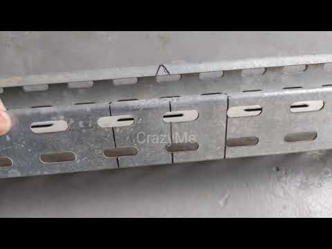 How to make 90°degree (45°x2) Cable trays/Trunking (100mm X 50mm) Practical tutorial 1