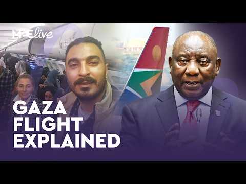 Strange plane arrives in South Africa from Gaza - how did this happen? | MEE Live