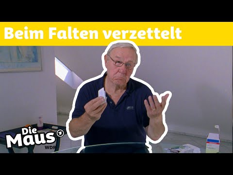 Wie faltet man einen Beipackzettel? | Die Maus | WDR