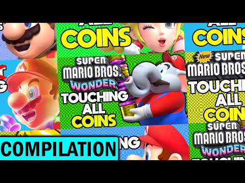 Every "Touch All Coins" 2D Mario Compilation!