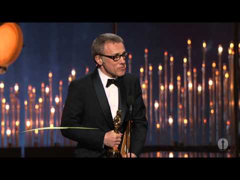 Christoph Waltz winning Best Supporting Actor for "Django Unchained"