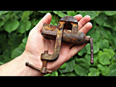 Old Rusty Mini Vise Restoration