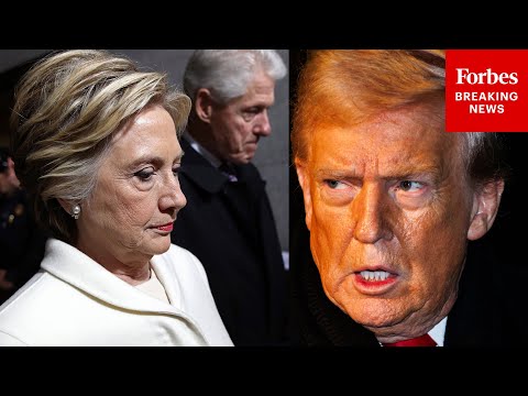 WATCH: Trump Reacts Publicly To Bill And Hillary Clinton Testifying About Epstein