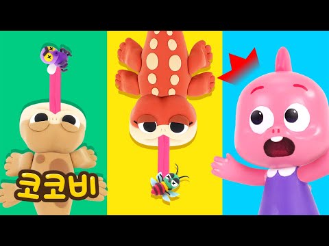 A family of lizards catch and eat bugs😁 | Popular children's song | Cocobi