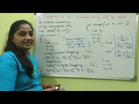 CPP||Call By Value in C++ ||CPP Both in Telugu And English || Telugu Scit Tutorials