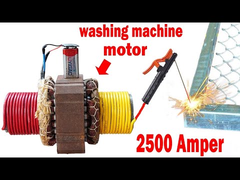 DIY Powerful Welding Machine From Washing Machine Motor – Easy to Understand Instructions
