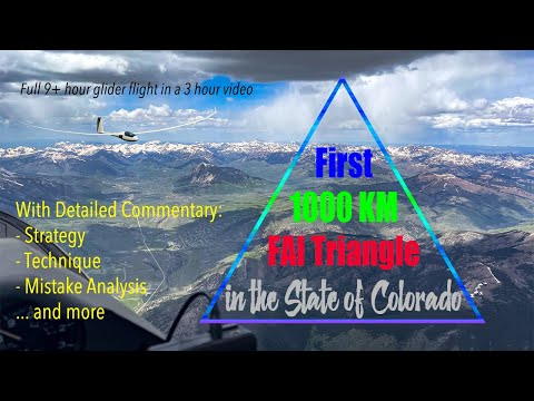 Glider Record Attempt: First 1000 km FAI Triangle in Colorado - With Detailed Commentary